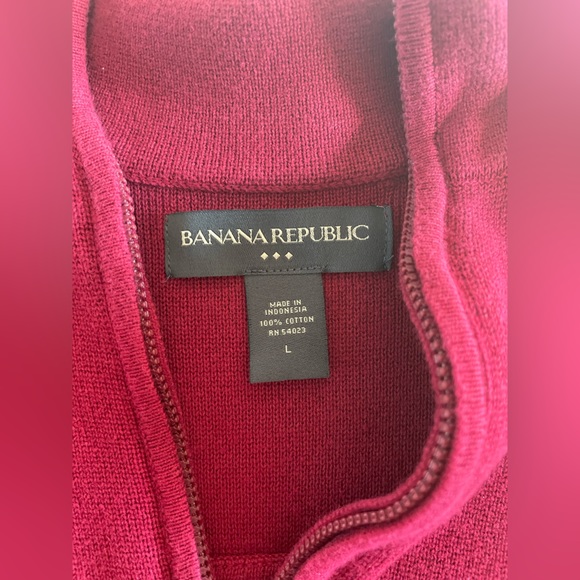 Banana Republic Mens 1/4 Zip Sweater - L - Picture 2 of 4